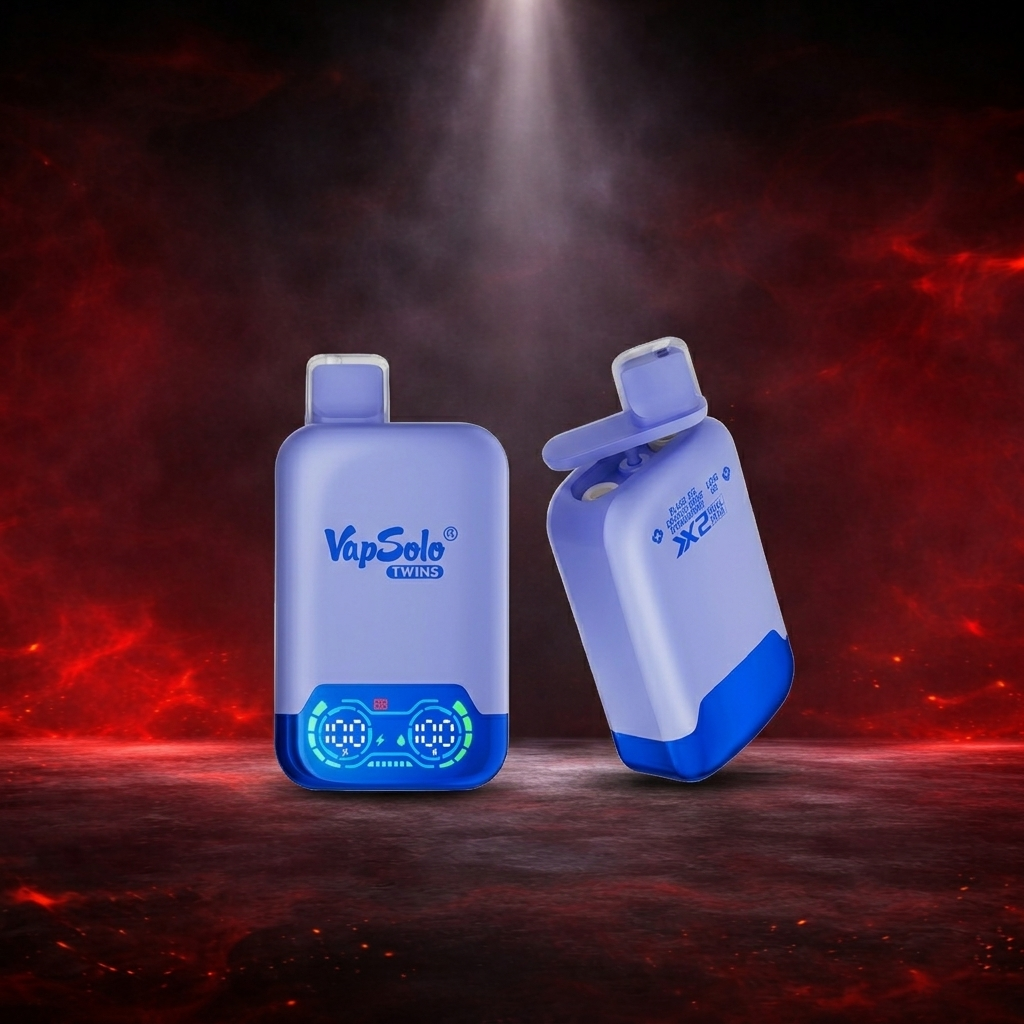 VapSolo Twins 20K - Puff Black Ice Dragon Fruit y Strawberry Love 66 - 20000 caladas