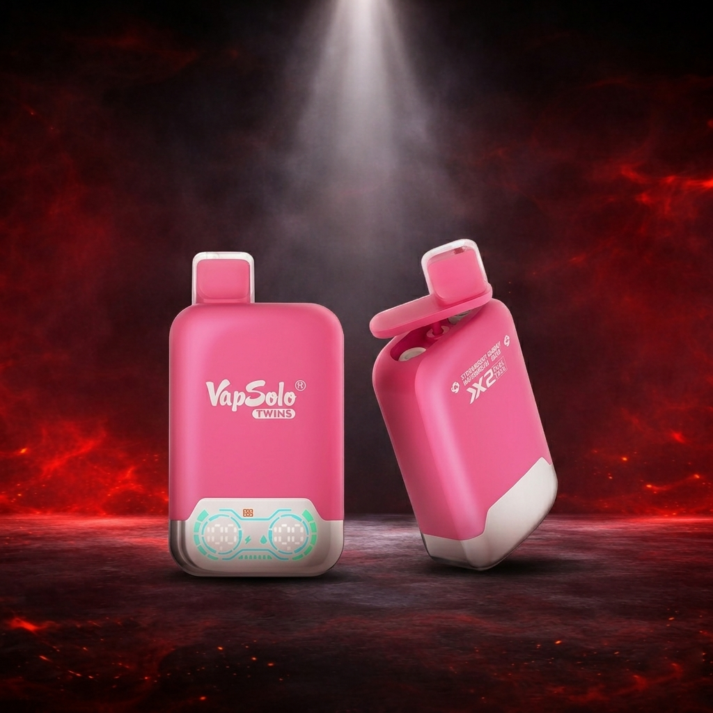 VapSolo Twins 20K - cigarrillos electrónicos con muchas caladas Strawberry Watermelon