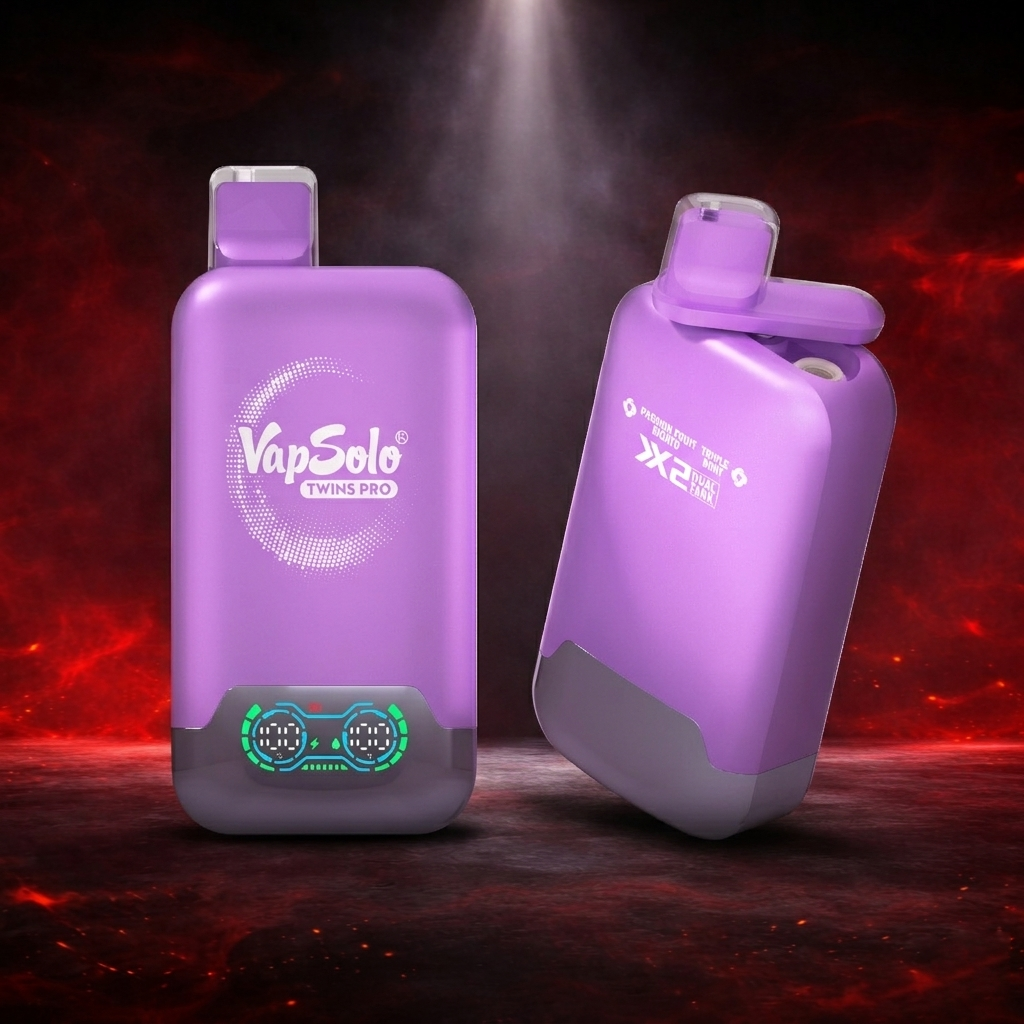 VapSolo Twins Pro 50K - puff Passion Fruit Mojito y Triple Mint - muchas caladas